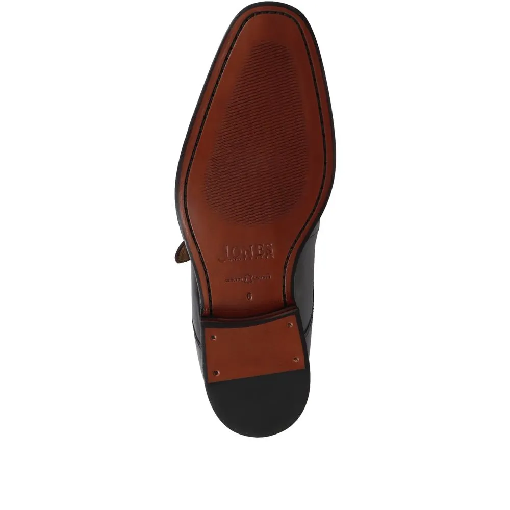Justin Leather Single Strap Monk Shoes - JUSTIN / 318 901